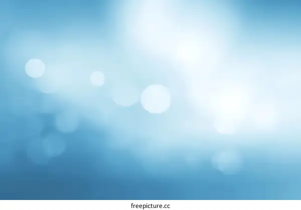 Abstract Light Blue Bokeh Background