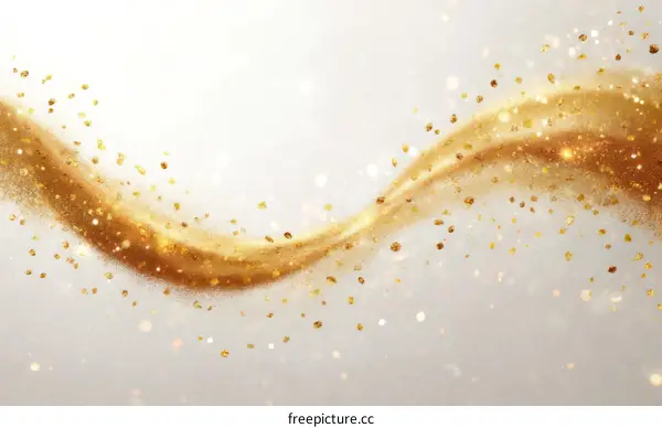 Golden Glitter Abstract Background Design