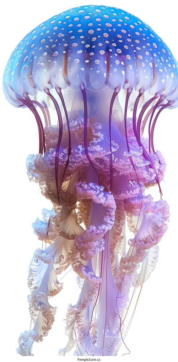 Mesmerizing Bioluminescent Jellyfish with Glowing Tentacles