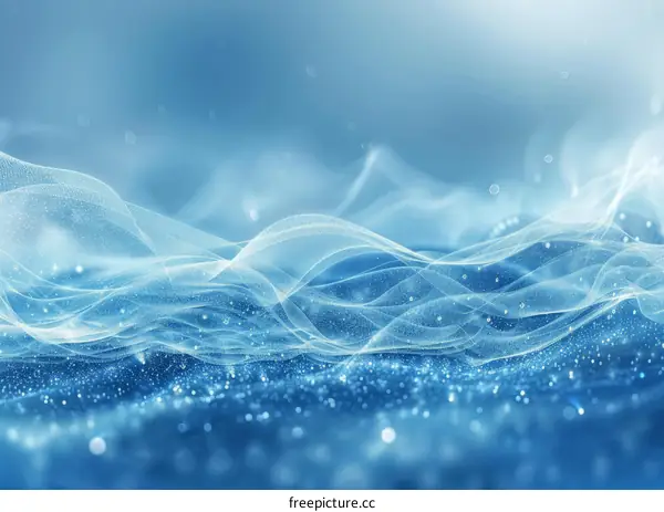 Abstract Blue Wave Pattern Background