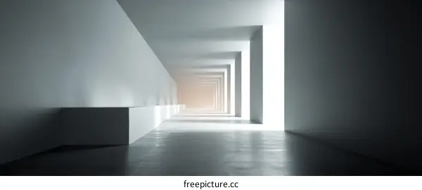 Abstract Modern Architecture Corridor