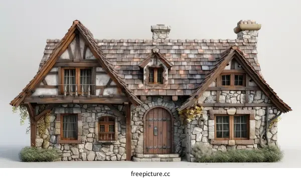 Thatched roof cottage