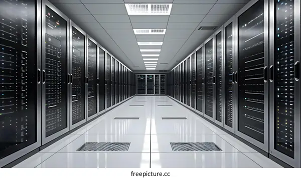 Modern Server Room Data Center
