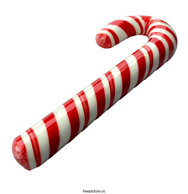 [Transparent Background PNG]A Christmas Candy Cane on White Background
