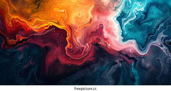 Colorful abstract painting