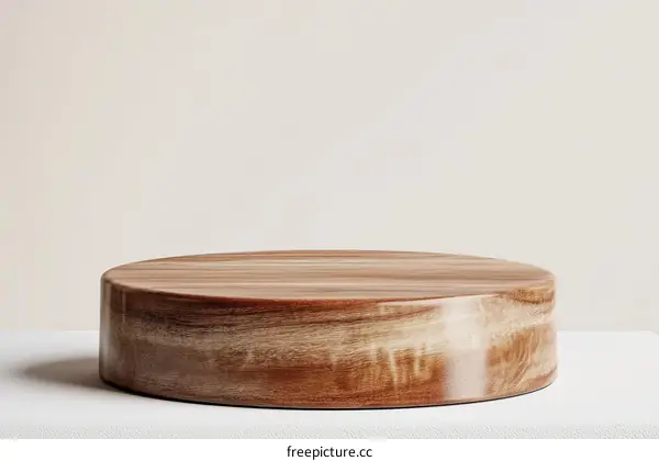 Wooden Display Podium Minimalist Product Photography Background