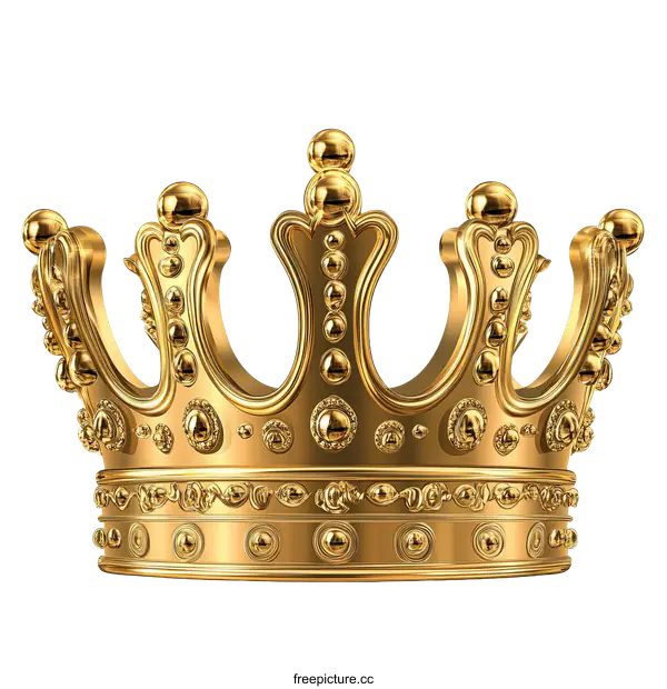 [Transparent Background PNG]Golden Royal Crown