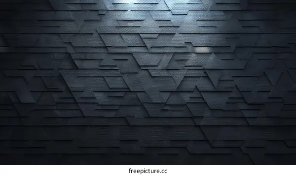 Abstract Dark Geometric Pattern Wall