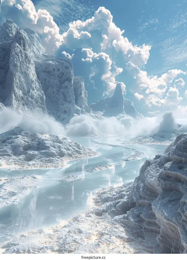 Glacier River Landscape