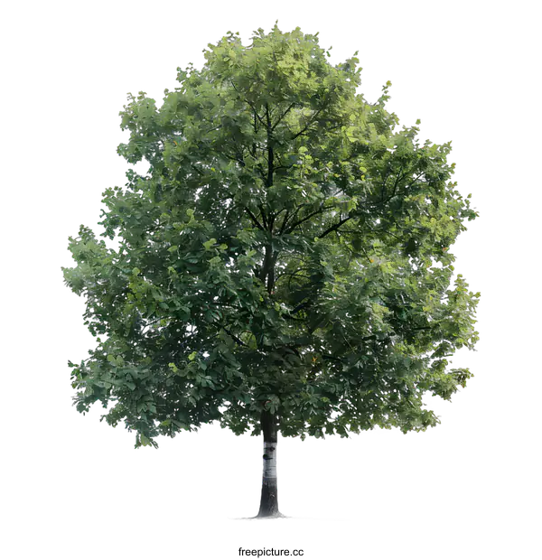 [Transparent Background PNG]Green Tree Isolated On White Background