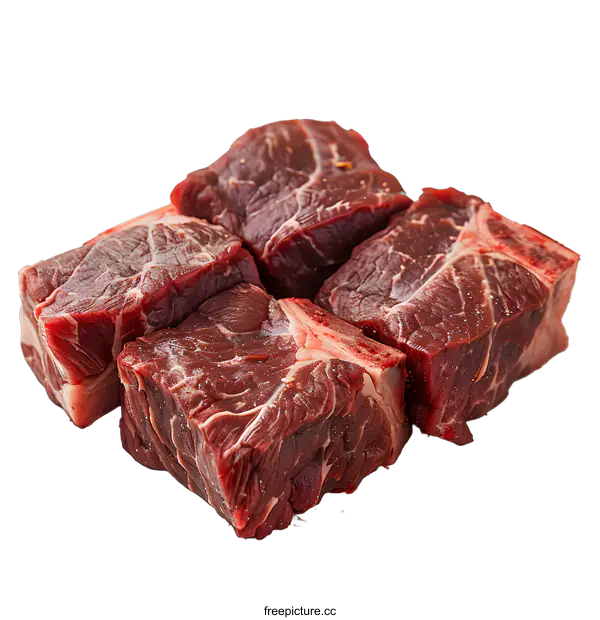 [Transparent Background PNG]Beef chunks