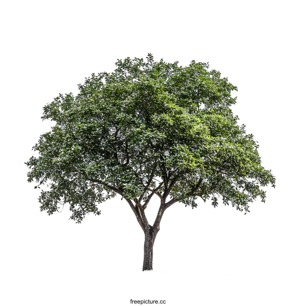 [Transparent Background PNG]Isolated Lush Green Tree on transparent background