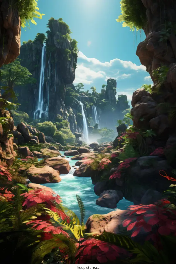 Waterfall in the jungle