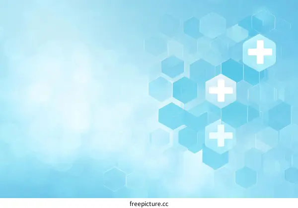 Abstract Light Blue Medical Background Design