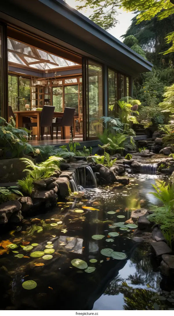 The beauty of nature and modern architecture combined in a stunning home