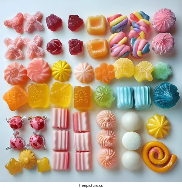 Assortment of Colorful Candies