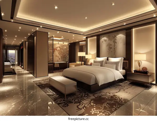 Luxury Hotel Bedroom Interior Design