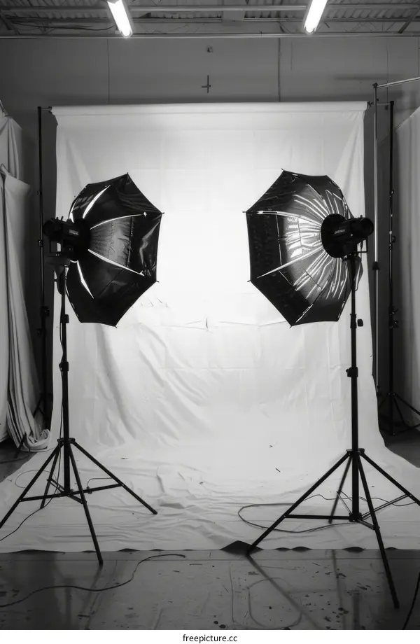 Professional Studio Photography Lighting Equipment Setup