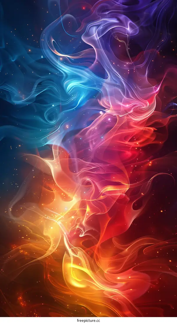 Colorful smoke background