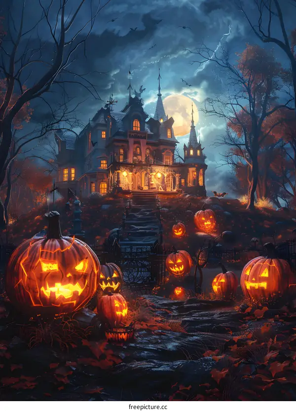 Halloween Pumpkin House