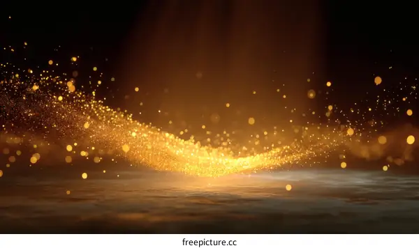 Golden Glitter Abstract Background Design