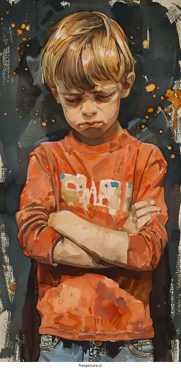 boy with crossed arms