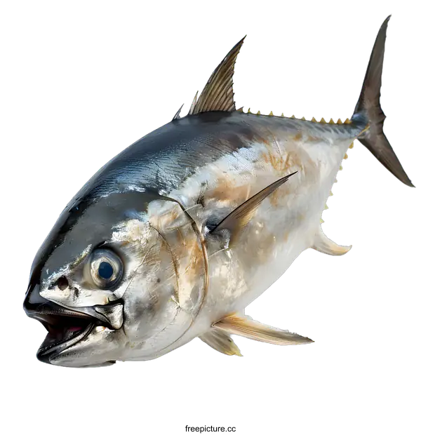 [Transparent Background PNG]Fresh Tuna Fish on White Background