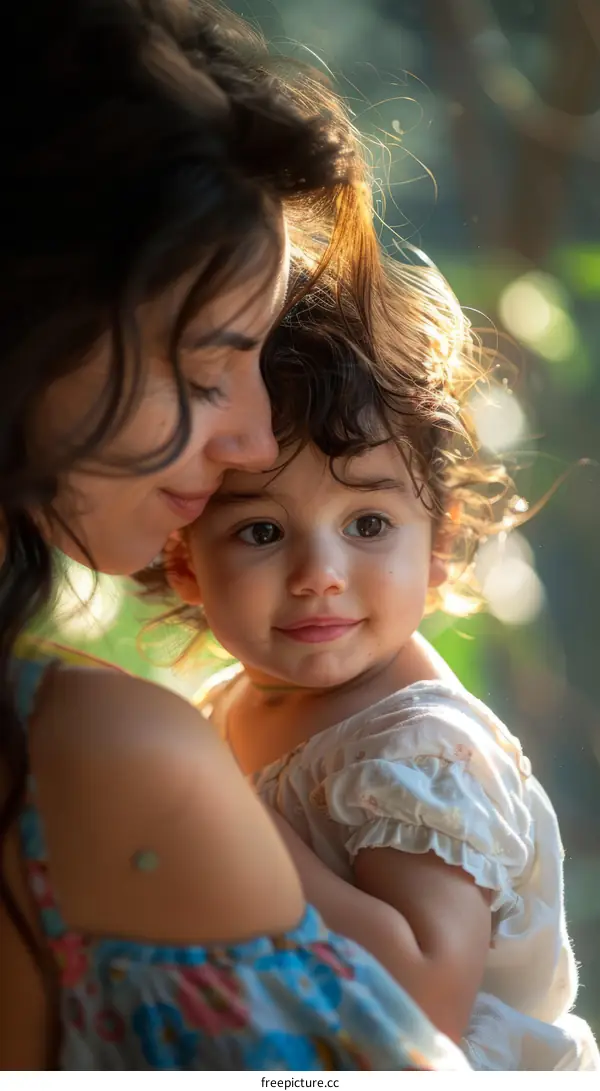 Mother and child portrait