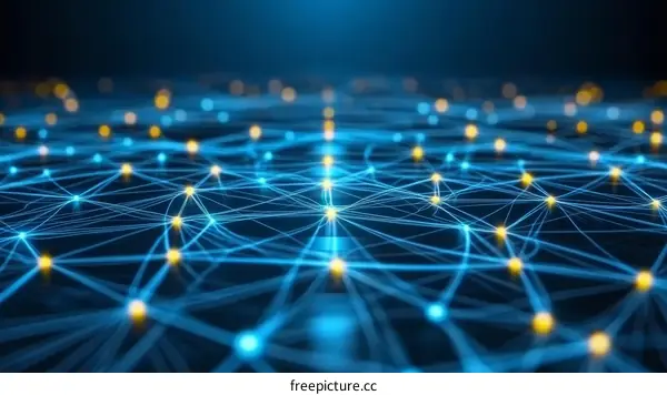 Abstract Network Structure Illustration