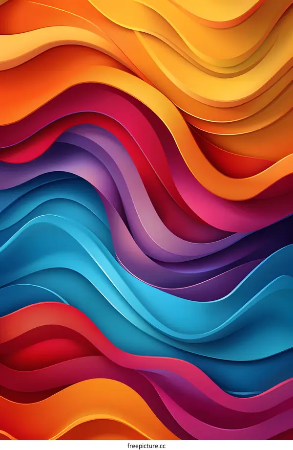 Colorful Wavy Abstract Background