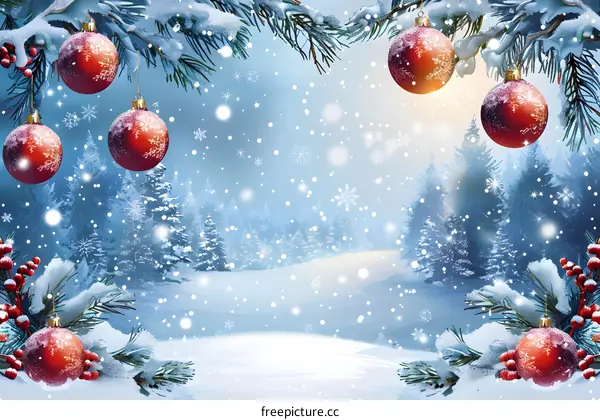 Christmas Snow Scene