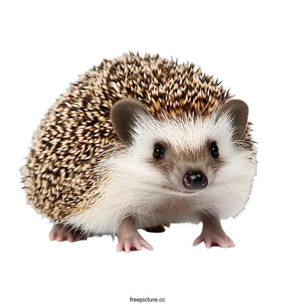[Transparent Background PNG]Cute Little Hedgehog with Spiky Fur
