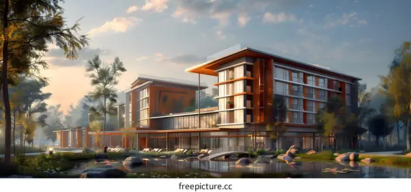 A modern hotel in harmony with nature