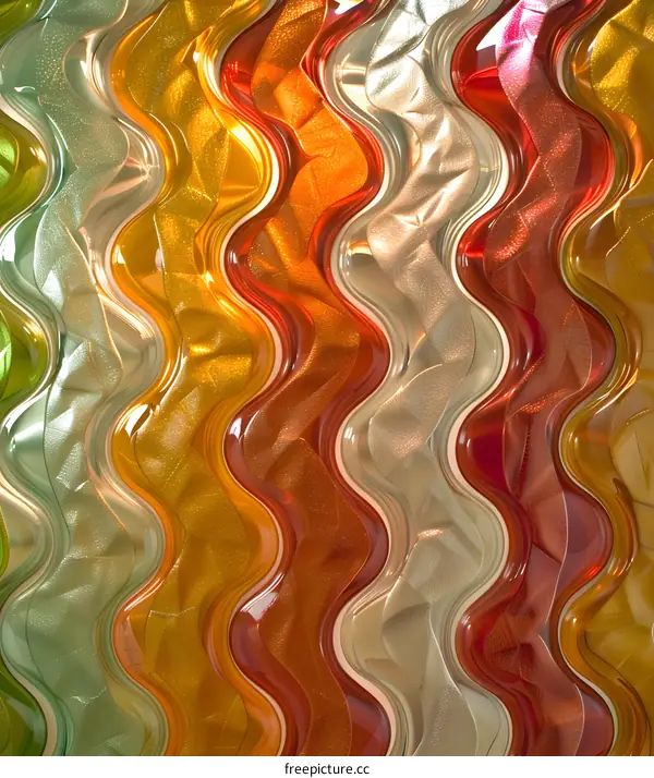Abstract Colorful Wavy Pattern