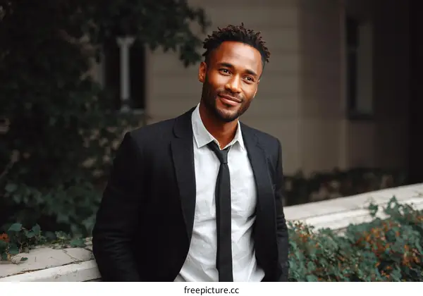 African Businessman Outdoor Portrait