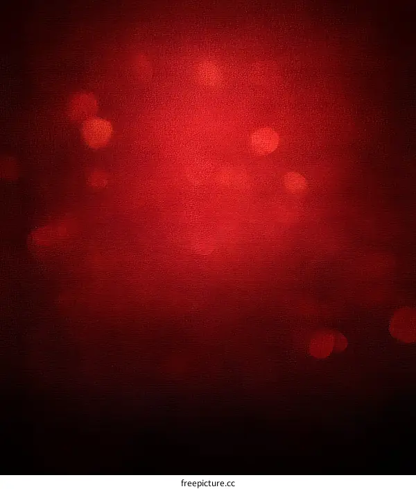 Abstract Red Background with Bokeh Effects