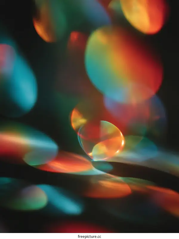 Abstract Colorful Light Play