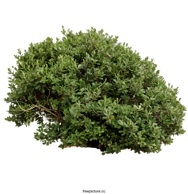 [Transparent Background PNG]Green Bush Isolated On White Background