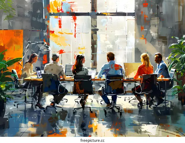 business meeting in the modern office