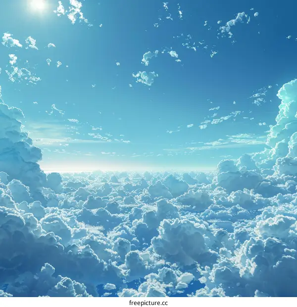 Blue sky and white clouds