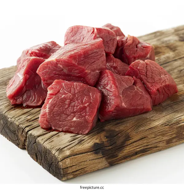 Fresh Raw Beef Chunks for Cooking