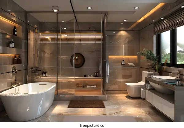 Modern and simple style bathroom