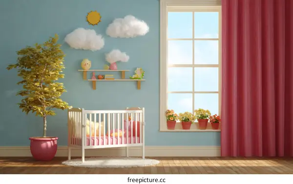 Baby Room Interior Design with Cute Decor