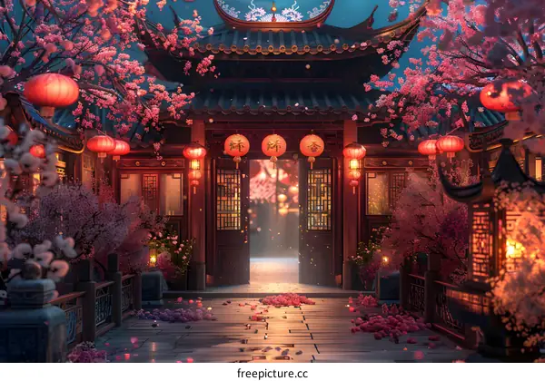 Exquisite ancient Chinese architecture