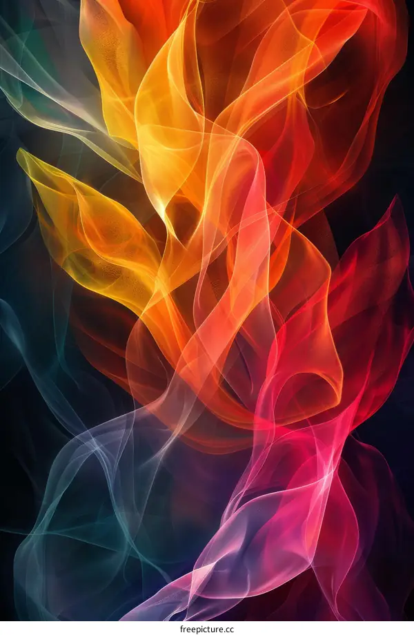 Colorful Abstract Flames