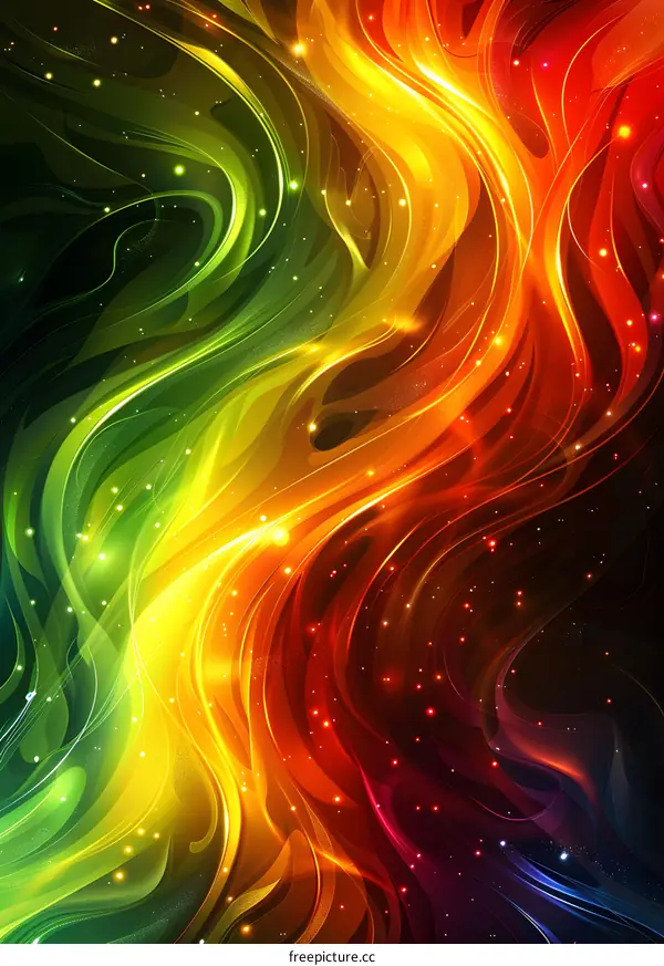 Abstract colorful wavy background