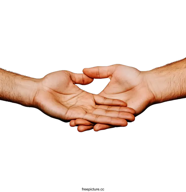 [Transparent Background PNG]Two Hands Reaching Out  Human Connection