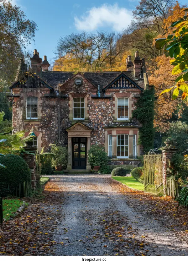 Beautiful Country Estate with Sweeping Driveway