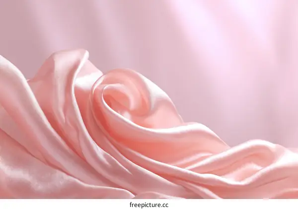 Delicate Pink Satin Fabric Texture