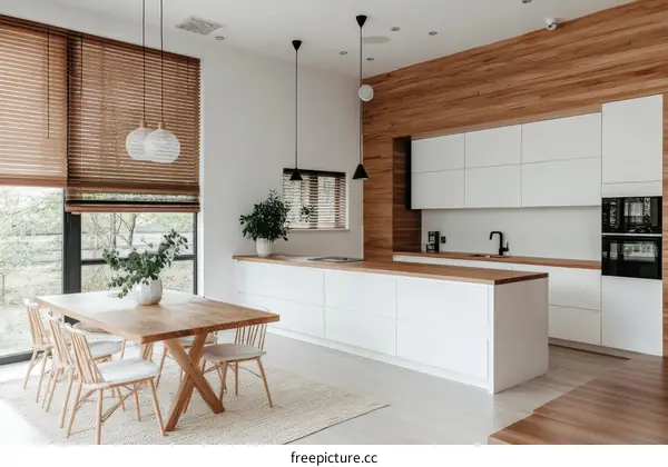 Modern Scandinavian Kitchen Dining Area
